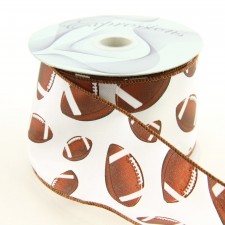 2.5"X10YD FOOTBALL BRWN/WHT