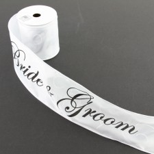 4"X10YD BRIDE & GROOM A25