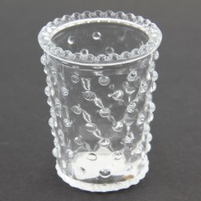 3.5"X2.5"HOBNAIL GLASS VOTIVE