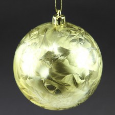 100MM FEATHER SMOOTH BALL ORN