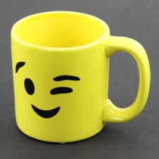 3.75"X3.5"WINKY FACE MUG