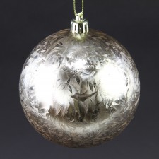 100MM FEATHER SMOOTH BALL ORN