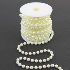 8MM X 10M BEAD GARLAND IVORY