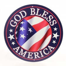 12"GOD BLESS AMERICA SIGN
