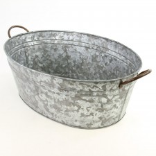 23"X16"GALVANIZED OVAL TUB