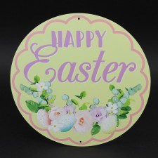 12"MTL "HAPPY EASTER" SIGN