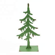 17"MTL FLAT EVERGREEN TREE