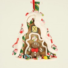 4.5" 3-D GINGERBREAD HOUSE