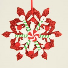 5.2"CLAYDOUGH CANDY SNOWFLAKE