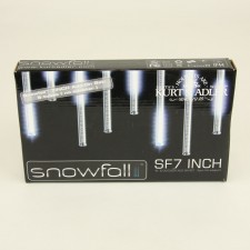 This set contains 5 snowfall lights but NO power adapter.  It is an add-on to this 5 light set.
THIS SET DOES NOT WORK BY ITSELF!  Please purchase the main unit in addition to this set.