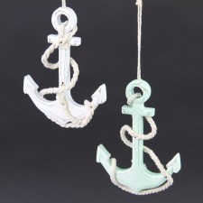 4.75"WOODEN ANCHOR ORN