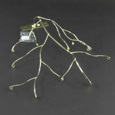 15"GLD METAL WIRE HANGER A6