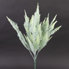 21"FLOCKED FERN BUSH X7
