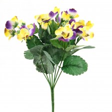 12" PANSY BUSH X7 YELLOW