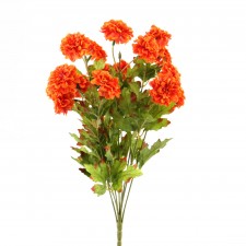 16" ZINNIA BUSH X9 ORANGE