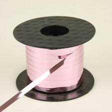 CURLY RIBBON X 500YD MET PINK