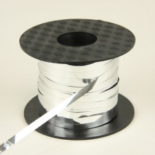 CURLY RIBBON X500YD MET SILVR