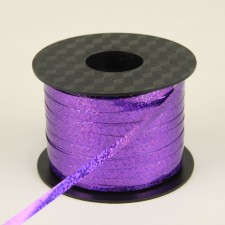 CURLY RIBBON 250YD HOLO.PURPLE