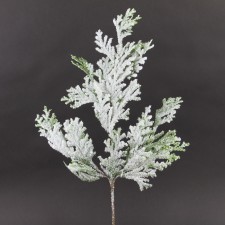 21"SNOW FLAT CEDAR SPRAY