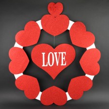 36" LOVE HEART MOBILE