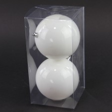 120MM LACQUER BALL ORN 2/BX