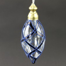 7"LATTICE GLASS WEAVE FINIAL