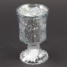 6"GLSS FOOTED CANDLE HLDR A25