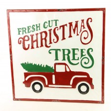 19"MTL HOLIDAY SCENE WALL DECO