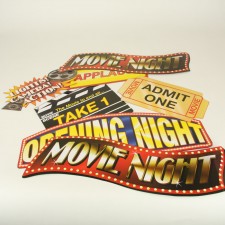 MOVIE NIGHT CARDBOARD CUTOUTS