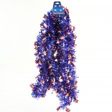 PATRIOTIC TINSEL GARLAND