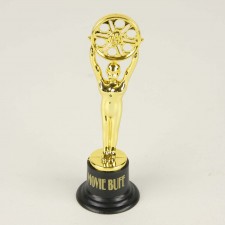 6"X1.5"MOVIE BUFF GOLD TROPHY
