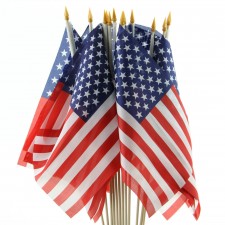 11.5"X7.5"AMERICAN FLAG 12/PKG