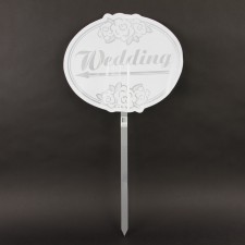 WEDDING IS HERE YARD SIGN
