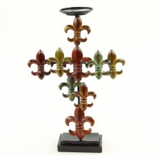 16"FLEUR DE LIS CAN. HLD. M25