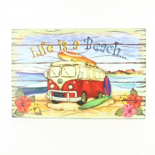 23.5"WALL PLQ "LIFE IS A BEACH