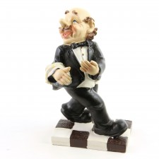 9"WAITER WINE BOTTLE HLDR
