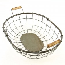 GALV/RUST WIRE OVAL BASKET