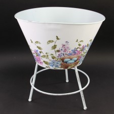 MTL LILAC POT W/STAND S2
