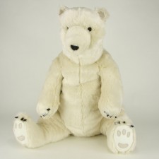 36"X20"X24"SITTING POLAR BEAR