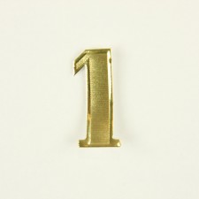 1 BLOCK NUMBER 25PC/PKG GOLD