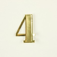 4 BLOCK NUMBER 25PC/PKG GOLD