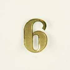 6 BLOCK NUMBER 25PC/PKG GOLD