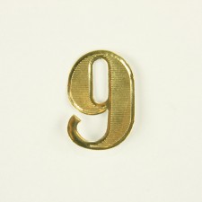 9 BLOCK NUMBER 25PC/PKG GOLD