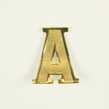 A BLOCK LETTER X25PC GOLD