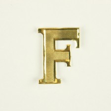 F BLOCK LETTER X25PC GOLD