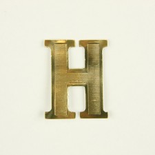 H BLOCK LETTER X25PC GOLD