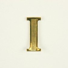 I BLOCK LETTER X25PC GOLD
