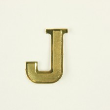 J BLOCK LETTER X25PC GOLD
