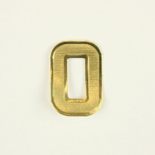 O BLOCK LETTER X25PC GOLD