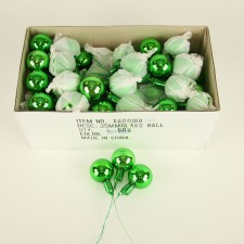 35MM GLASS BALL 72/BX EMERALD